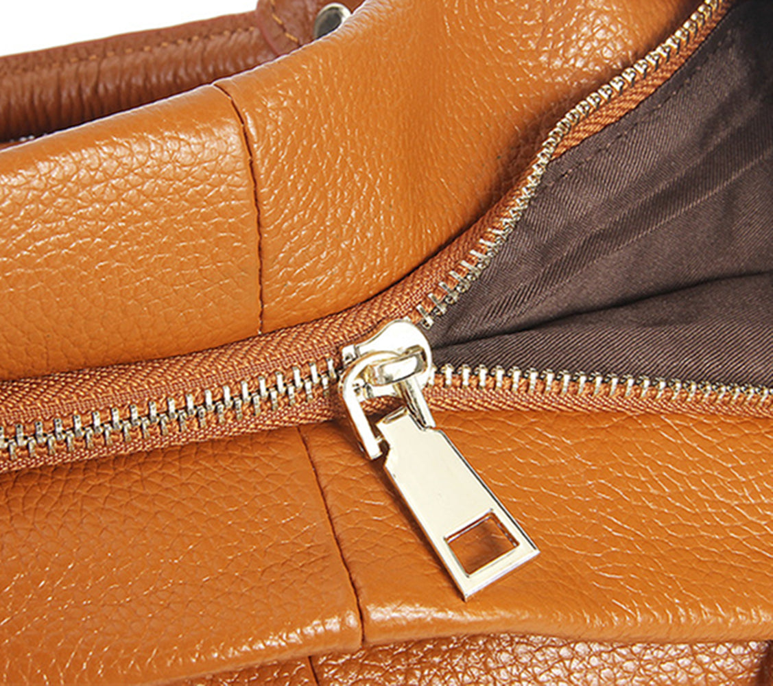 Nine Seven Women's Handmade Satchel Handbags Shoulder Hobo Bag Soft Genuine Leather Ladies Messenger Crossbody Totes with Zip Inner Pocket