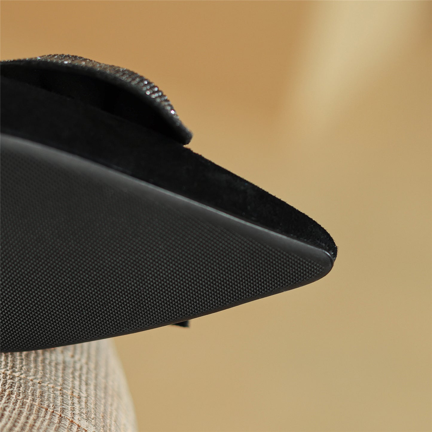 Nine Seven Women's Pointed Toe Suede Leather Handmade Buckle Cute Kitten Heels Slingbacks with Bowknot