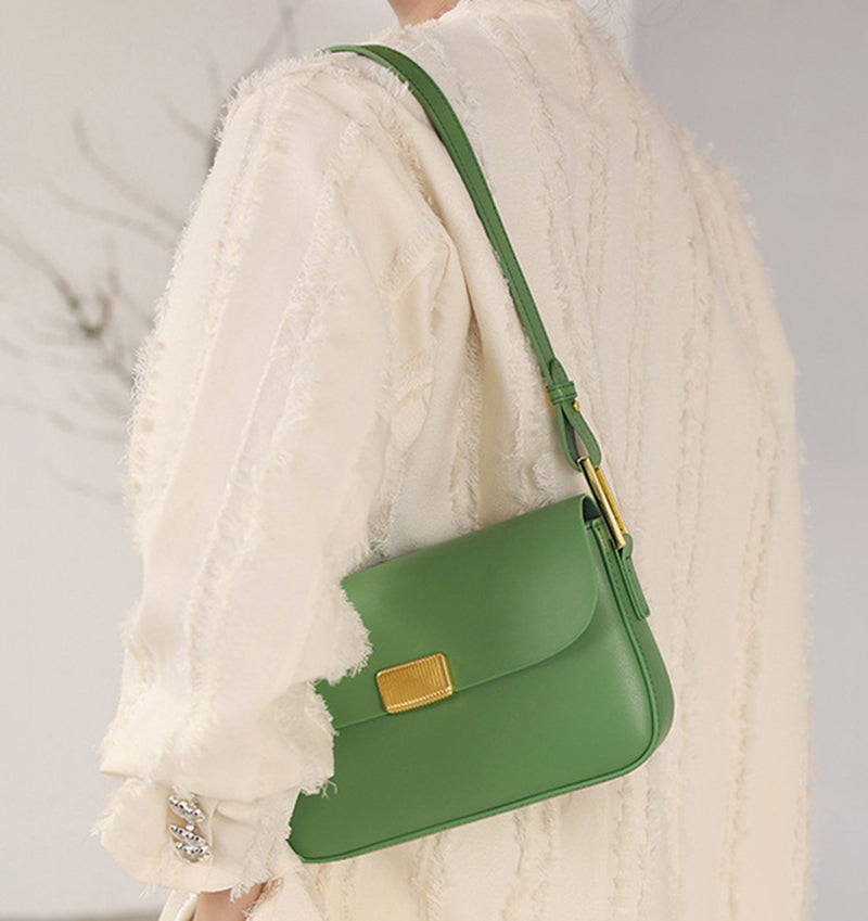 Nine Seven Genuine Leather Women's Handmade Summer Shoulder Bags Party Casual Green Pink Purse