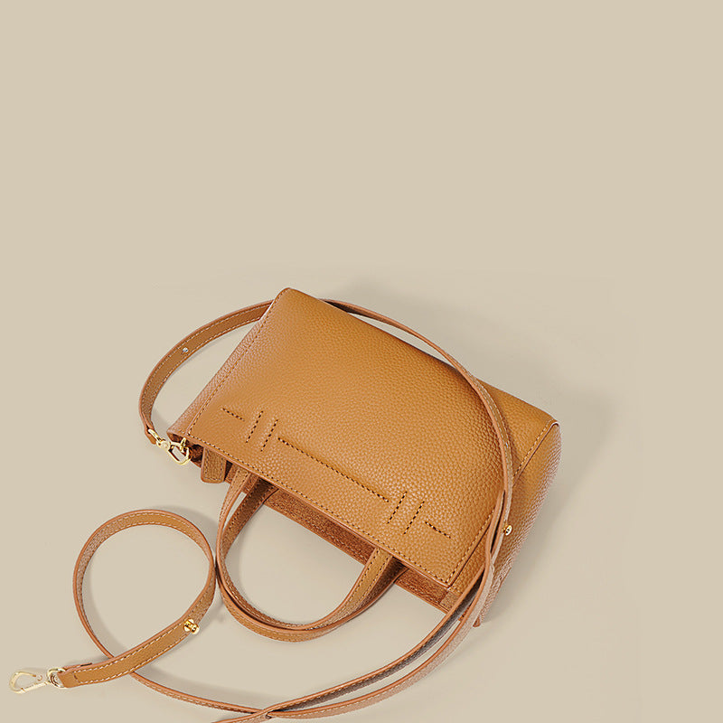 Nine Seven Handbag Genuine Leather Women's Handmade Brown Tote Summer Crossbody Shoulder Bags