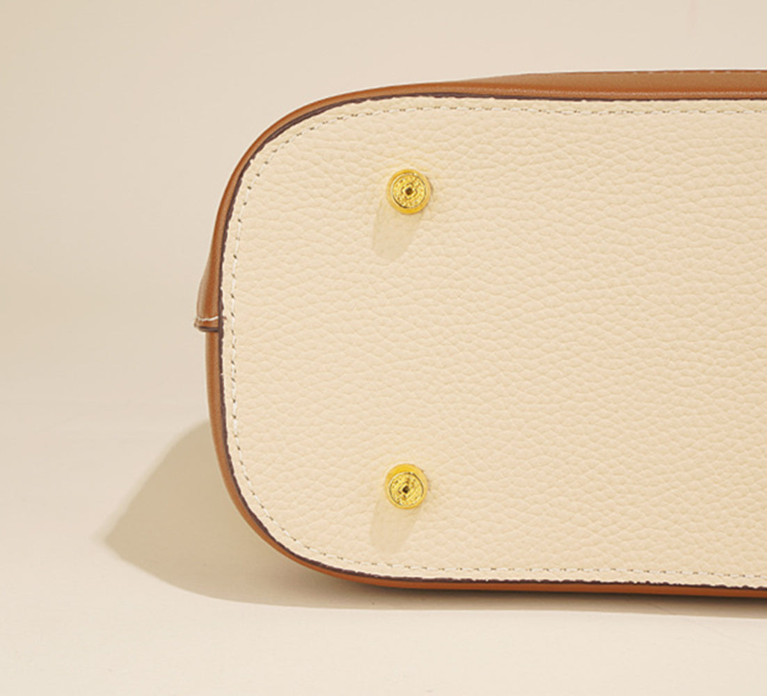 Nine Seven Assorted Color Handbag Genuine Leather Women's Handmade Tote Crossbody Shoulder Bag with Inside Subbag