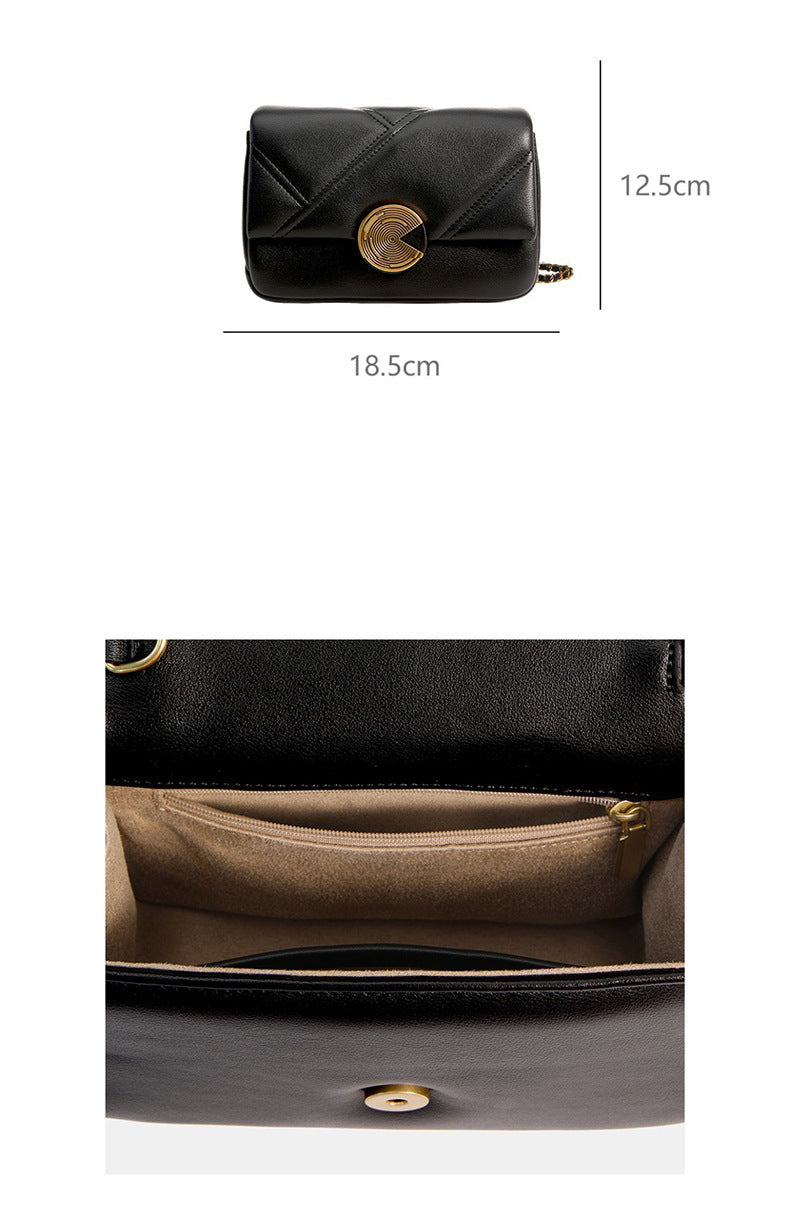 Nine Seven Genuine Leather Women's Handmade Crossbody Bag Metal Ball Decor Purses