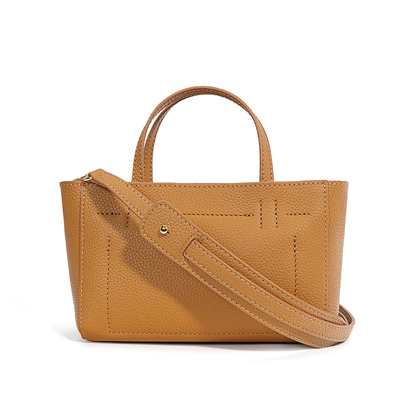 Nine Seven Handbag Genuine Leather Women's Handmade Brown Tote Summer Crossbody Shoulder Bags