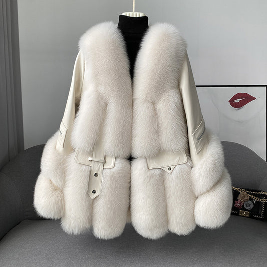Nine Seven Fox Fur Women's Jacket Coat Customization