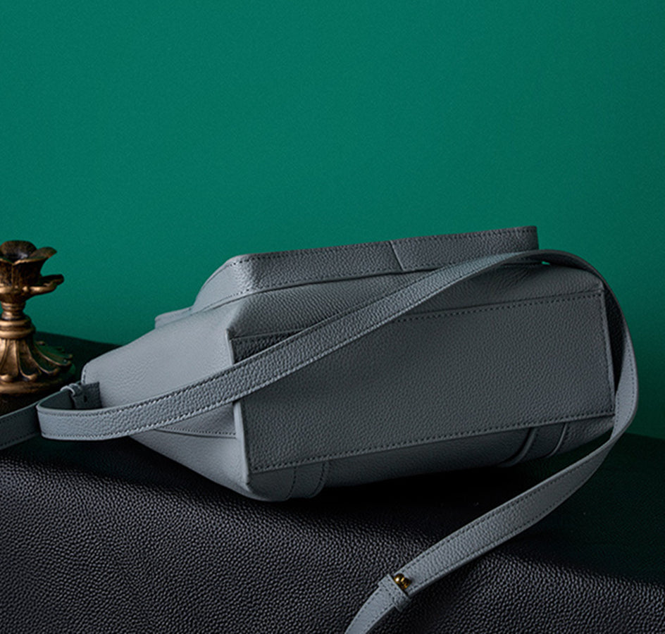 Nine Seven Genuine Leather Handmade Tote Handbag for Women Large Capacity Crossbody Bags with Inside Subbag