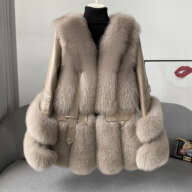 Nine Seven Fox Fur Women's Jacket Coat Customization