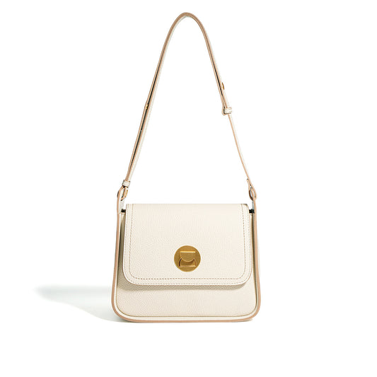 Nine Seven Women's Genuine Leather Handmade Shoulder Bags Solid Color Yellow Blue Bag