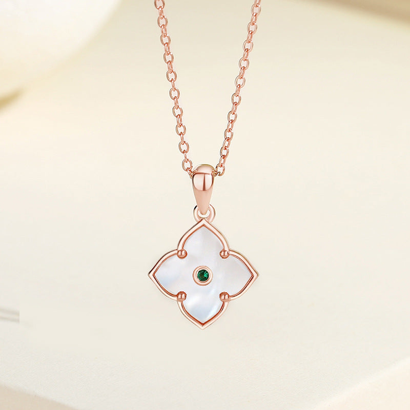 Leaves Necklaces for Women S925 Sterling Silver Chain Pendant Necklace Jewelry