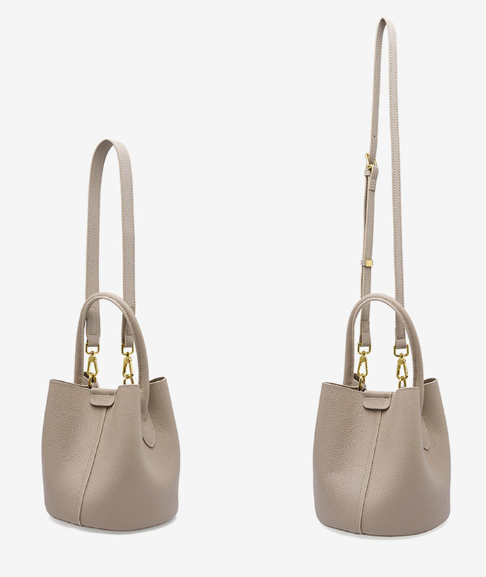 Nine Seven Women's Handmade Genuine Leather Tote Handbag Crossbody Shoulder Bags Bucket Satchels