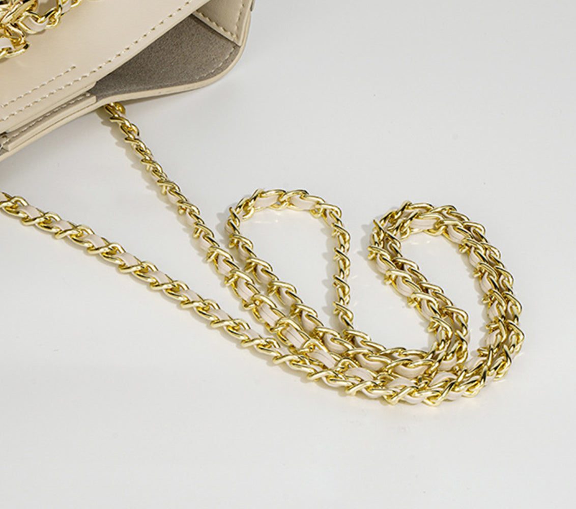 Nine Seven Genuine Leather Women's Handmade Mini Bucket Crossbody Shoulder Bag with Mental Ball Decor