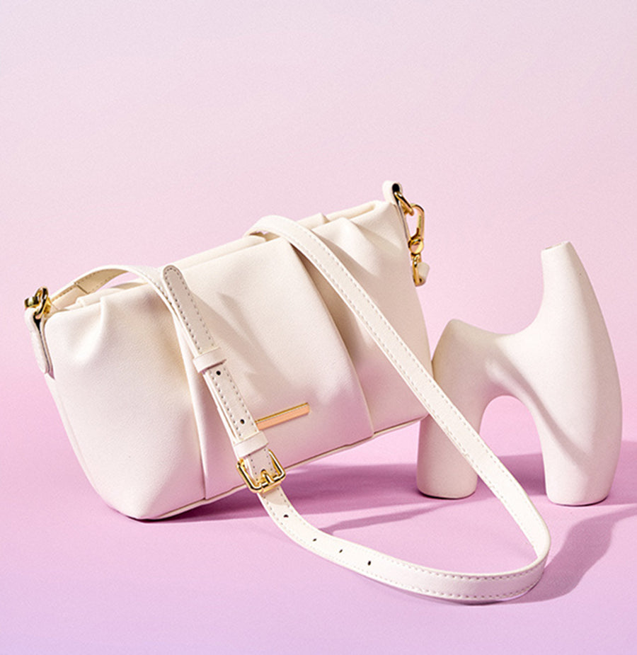 Nine Seven Genuine Leather Women's Handmade Clutches Summer Light Colors Crossbody Bags