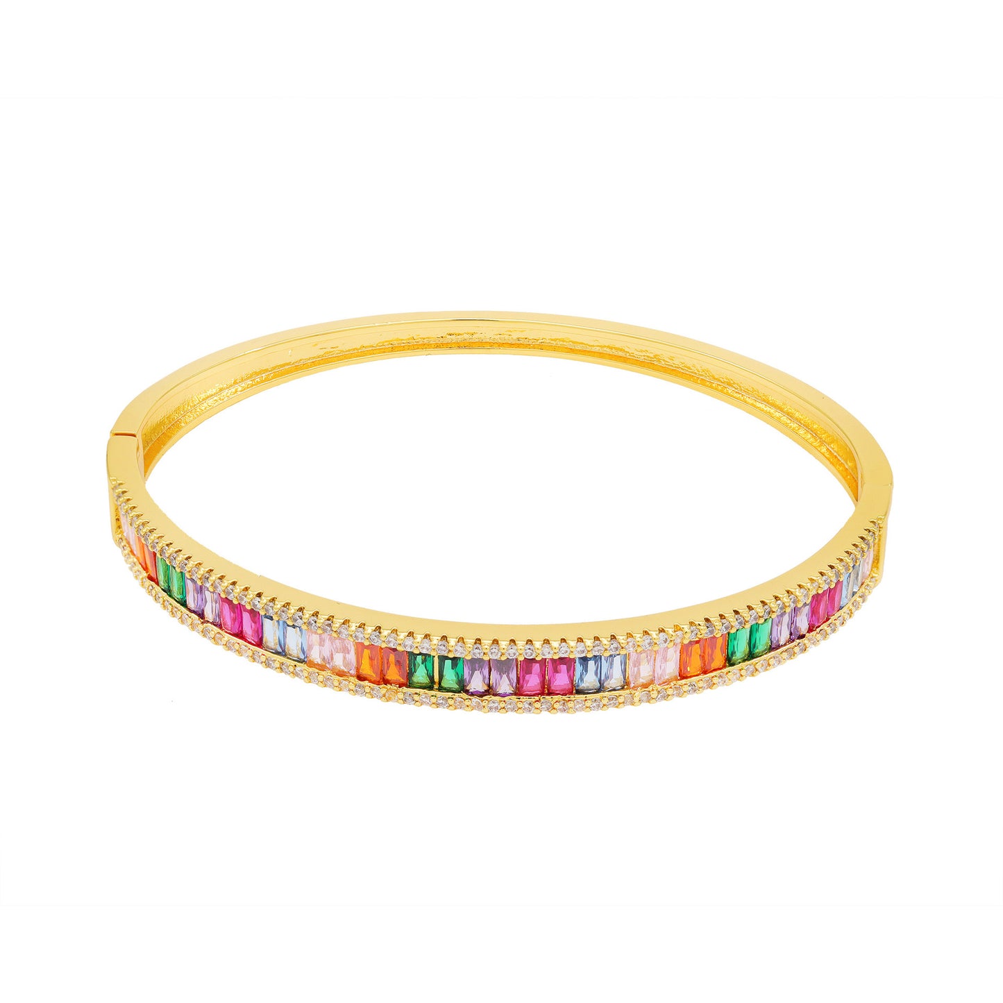 Crystal Bead Bracelet for Women Colorful Stone Oval Plated Bracelets for Gift
