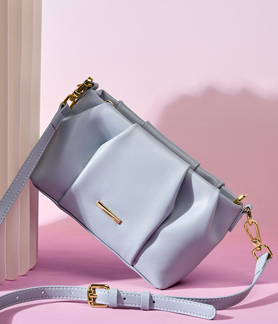 Nine Seven Genuine Leather Women's Handmade Clutches Summer Light Colors Crossbody Bags