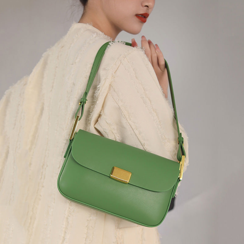 Nine Seven Genuine Leather Women's Handmade Summer Shoulder Bags Party Casual Green Pink Purse