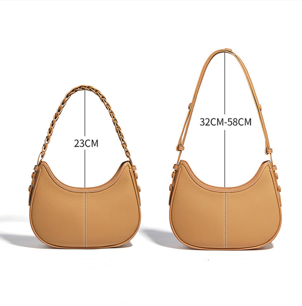 Nine Seven Genuine Leather Women's Shoulder Bags Solid Color Tote Handbag