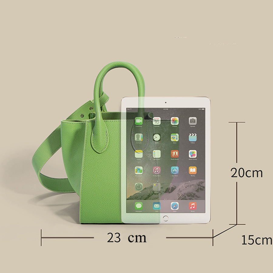 Nine Seven Tote Genuine Leather Handmade Handbag for Women Large Capacity Shoulder Crossbody Bags with Inside Subbag