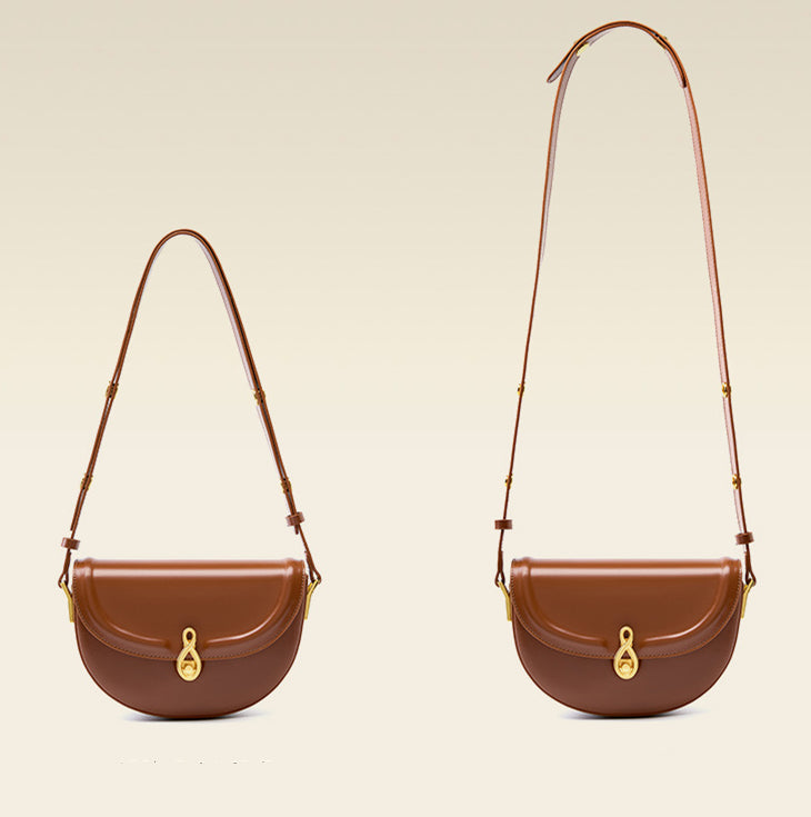 Nine Seven Handmade Genuine Leather Shoulder Bag for Women Ladies Simple Design Cell Phone Purse Crossbody Bags