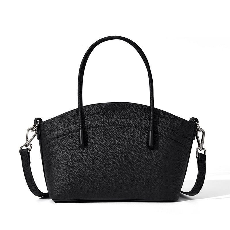 Nine Seven Handbag Genuine Leather Handmade Tote for Women Zip Up Inside Subbag Crossbody Bags with Adjustable Strap