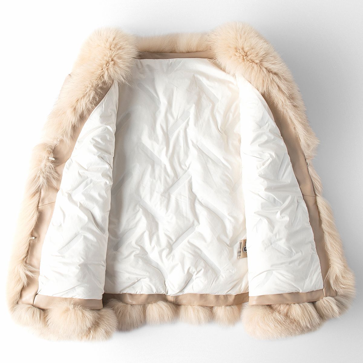 Nine Seven Fox Fur Genuine Leather Women's Jacket Coat Customization