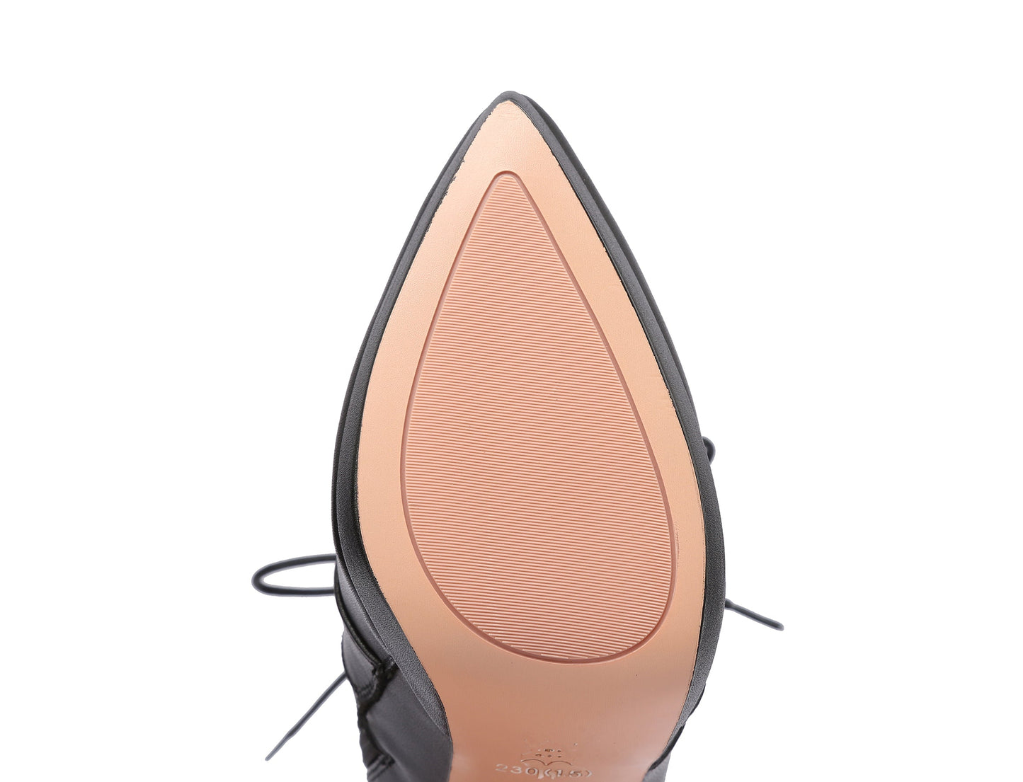 Nine Seven Handmade Women's Genuine Leather Belt Front Lace Up Side Zipper Pointed Toe Platform High Stiletto Heel Ankle Boots Shoes