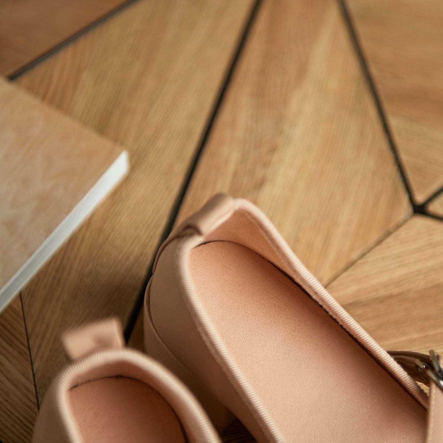 Nine Seven Women's Genuine Leather Square Toe Handmade Buckle Low Chunky Heels Casual Mary Jane Shoes