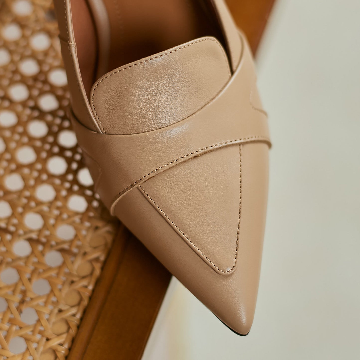 Nine Seven Women's Genuine Leather Handmade Pointed Toe Stiletto Heels Stylish Pumps Shoes