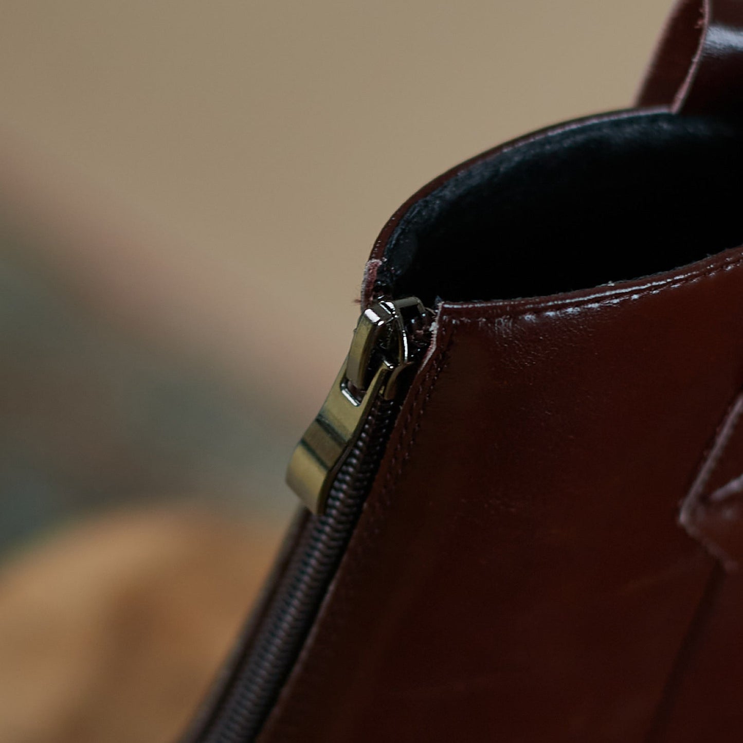 Nine Seven Genuine Leather Women's Pointed Toe Back Zip Up Handmade Chunky Heels Stylish Western Boots