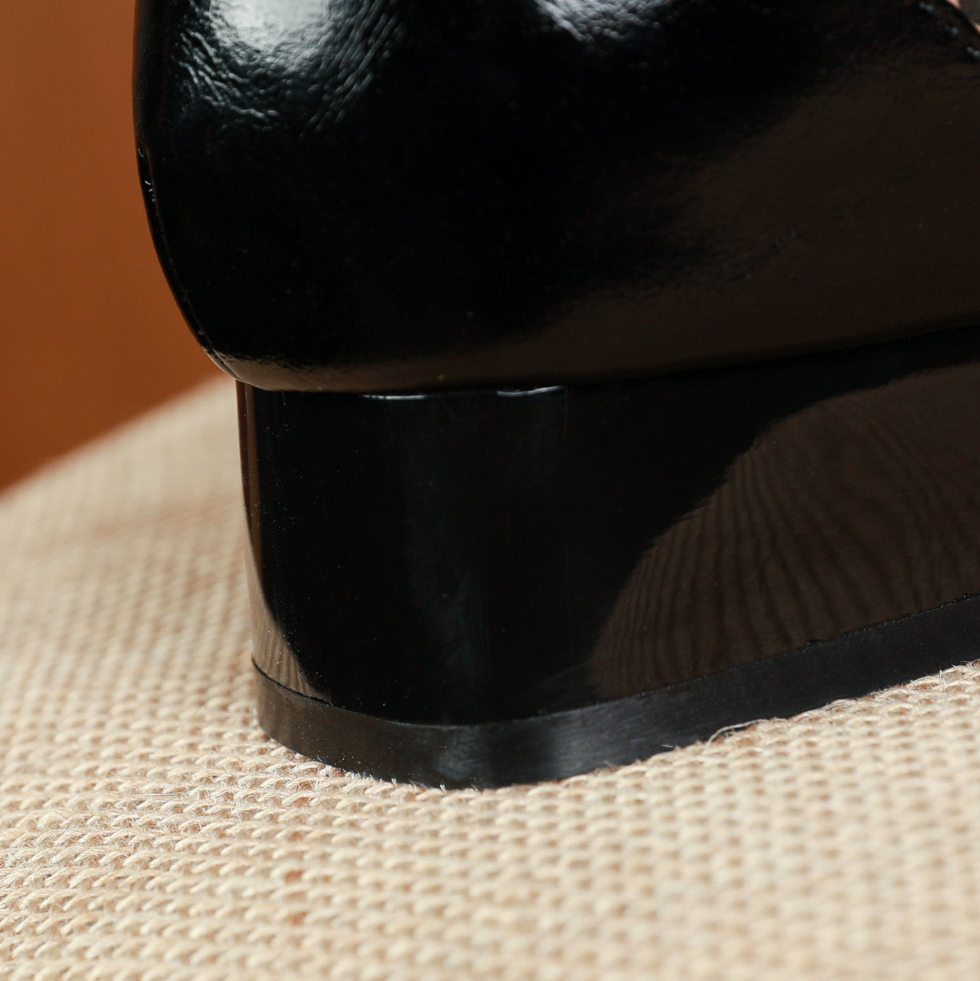 Nine Seven Women's Square Toe Leopard Print Genuine Leather Handmade Low Heel Chic Mary Jane Shoes