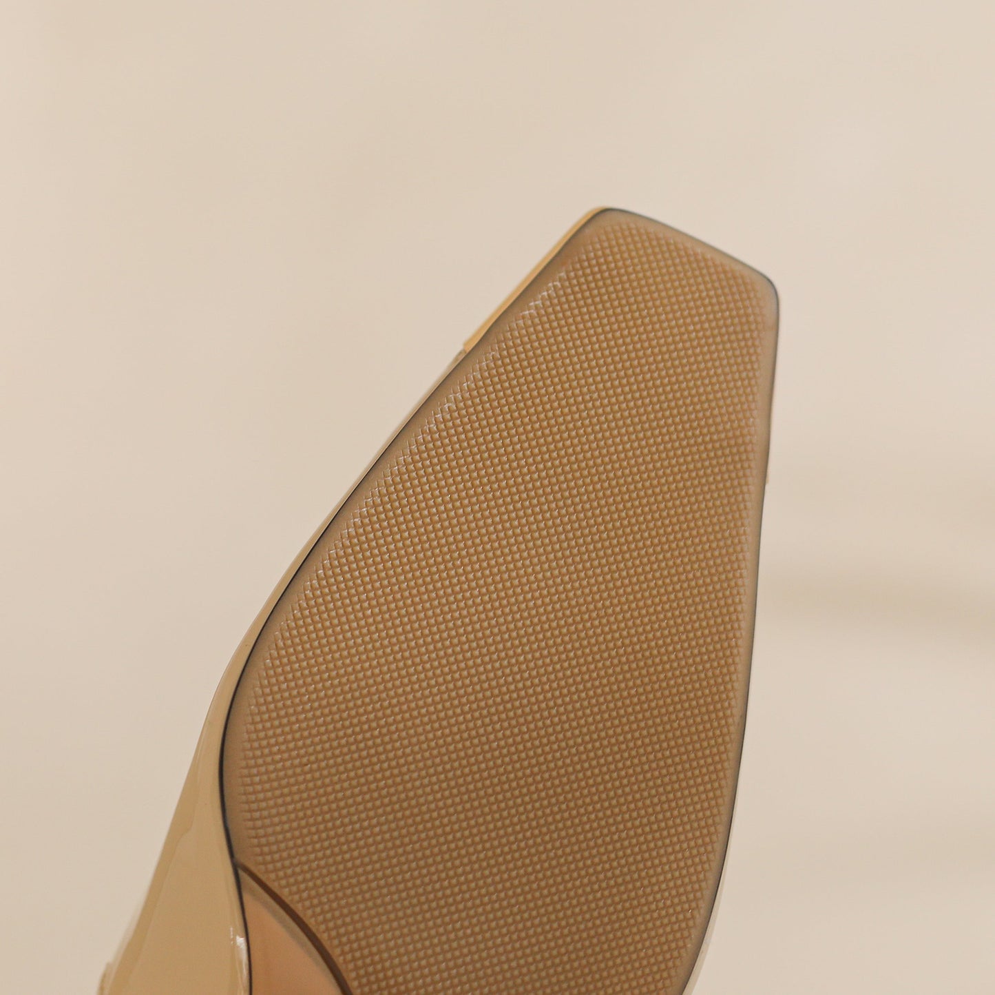 Nine Seven Handmade Cap Toe Women's Patent Leather Stiletto Mid Heel Stylish Pumps Shoes