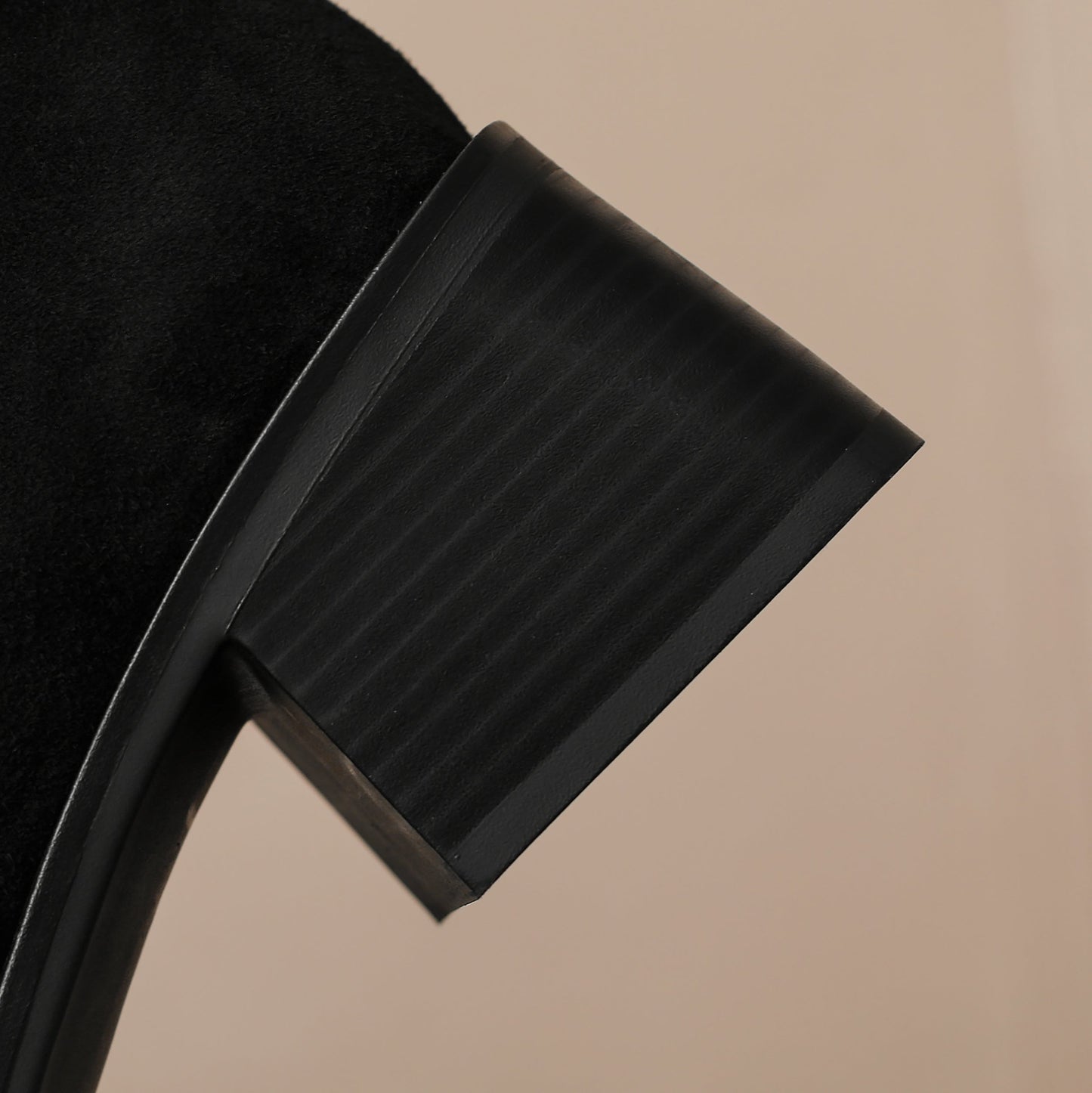 Nine Seven Handmade Women's Suede Leather Bow Décor Comfort Square Toe Side Zipper Mid Block Heel Ankle Boots Shoes