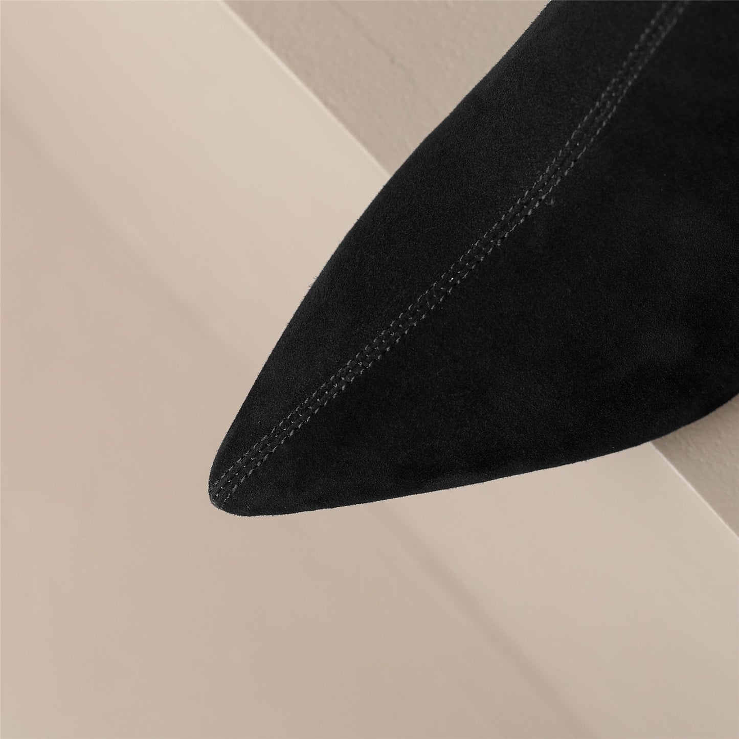 Nine Seven Handmade Women's Patchwork Leather Side Zipper Pointed Toe Sexy Kitten Heel Ankle Boots