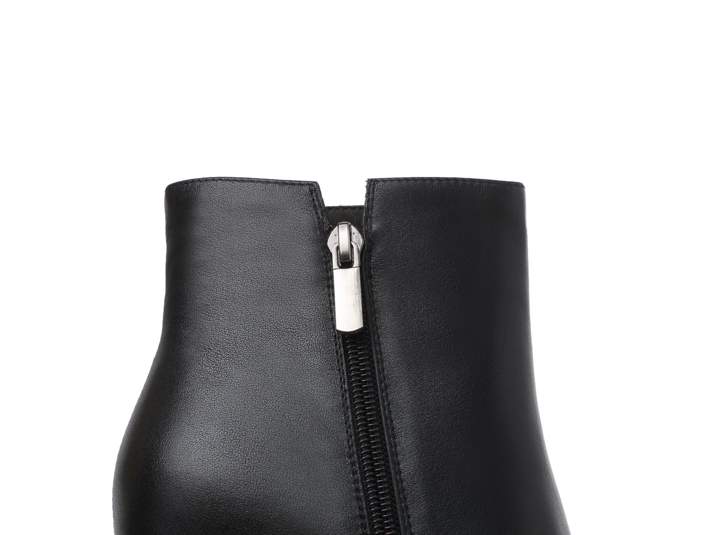 Nine Seven Women's Genuine Leather Clear Pointed Toe Handmade Side Zip Up Sexy High Stiletto Heel Ankle Booties with Platform