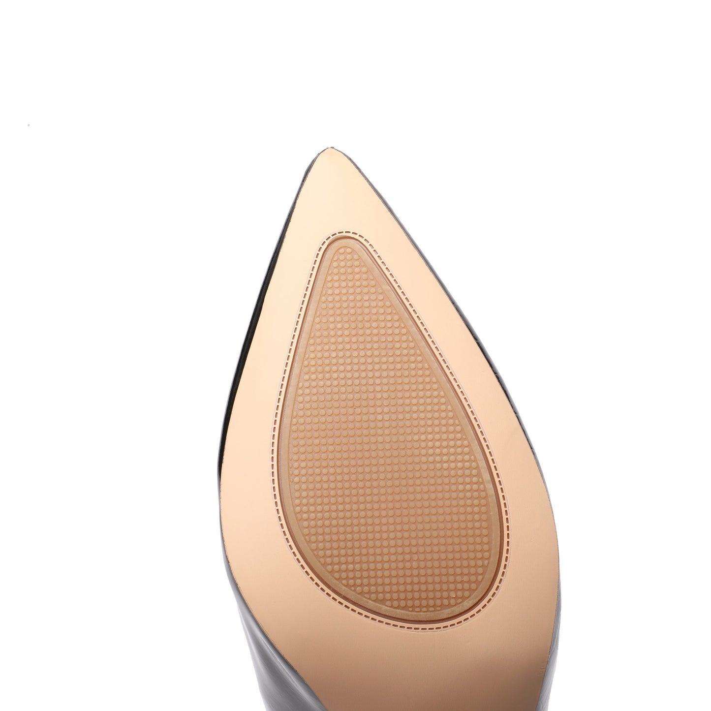 Nine Seven Women's Genuine Leather Pointed Toe Handmade Front Zip Strange Mid Heel Stylish Bootie