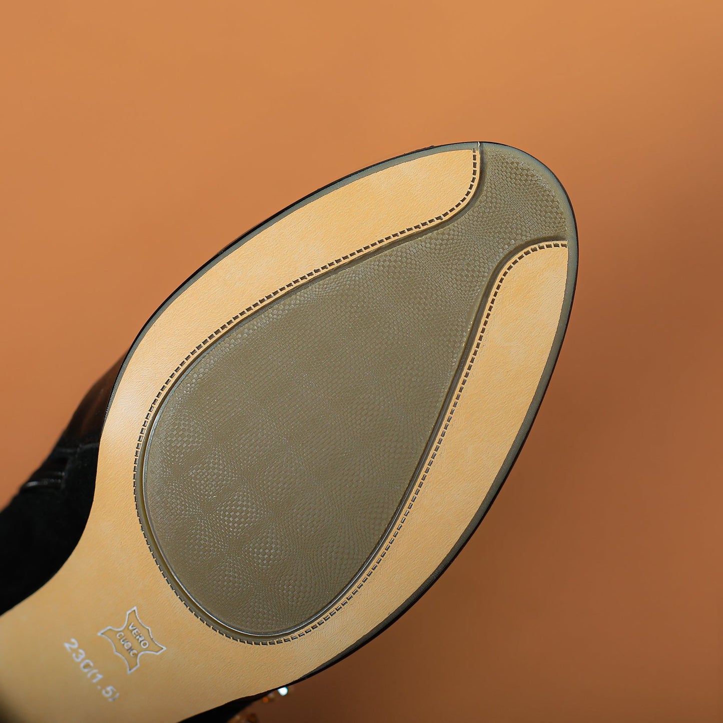 Nine Seven Handmade Women's Suede Leather Stitching Ethnic Embroidered Floral Round Toe Mid Chunky Heel Side Zipper Ankle Boots