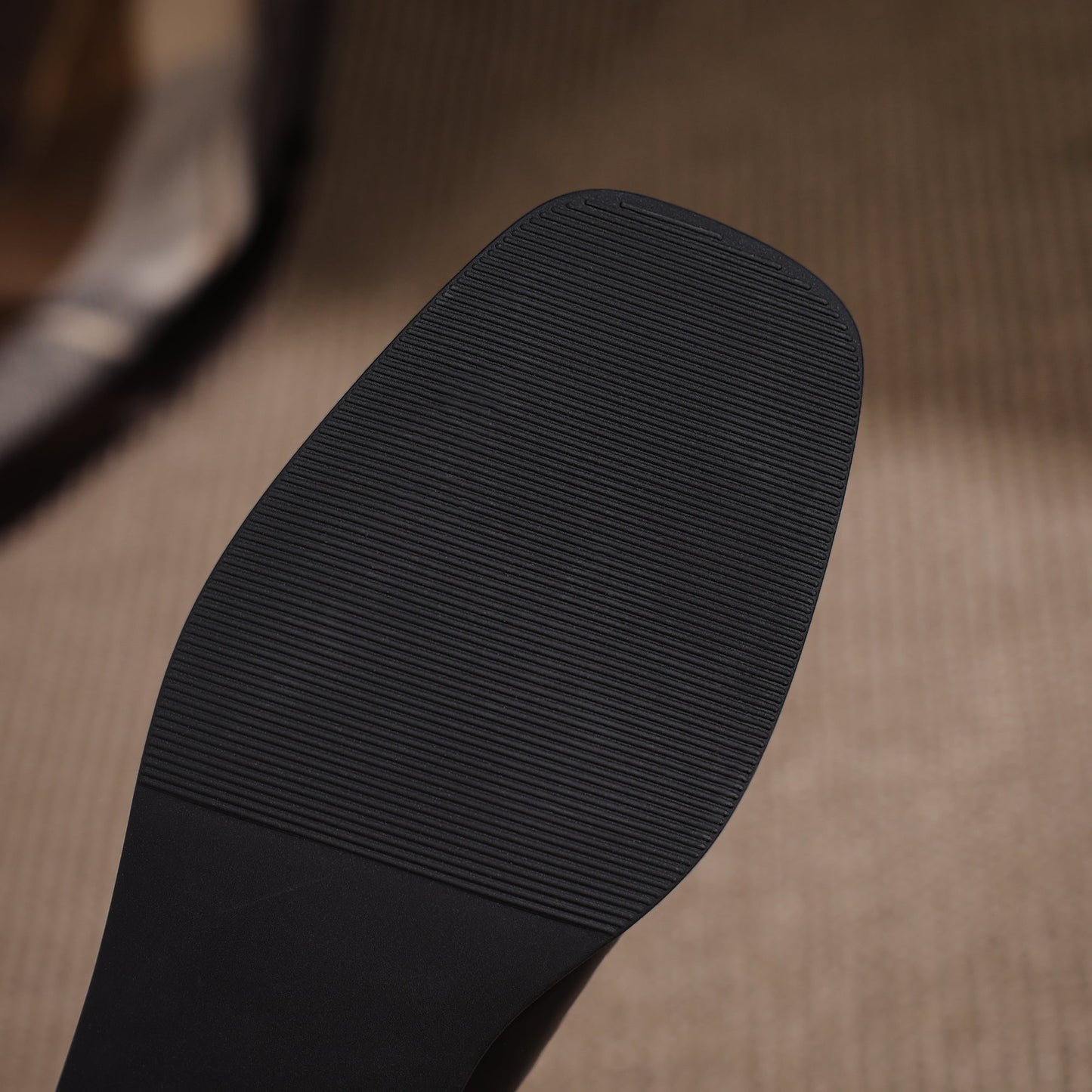 Nine Seven Handmade Women's Genuine Leather Casual Slip on Stretched Woolen Square Toe Low Block Heel Ankle Boots