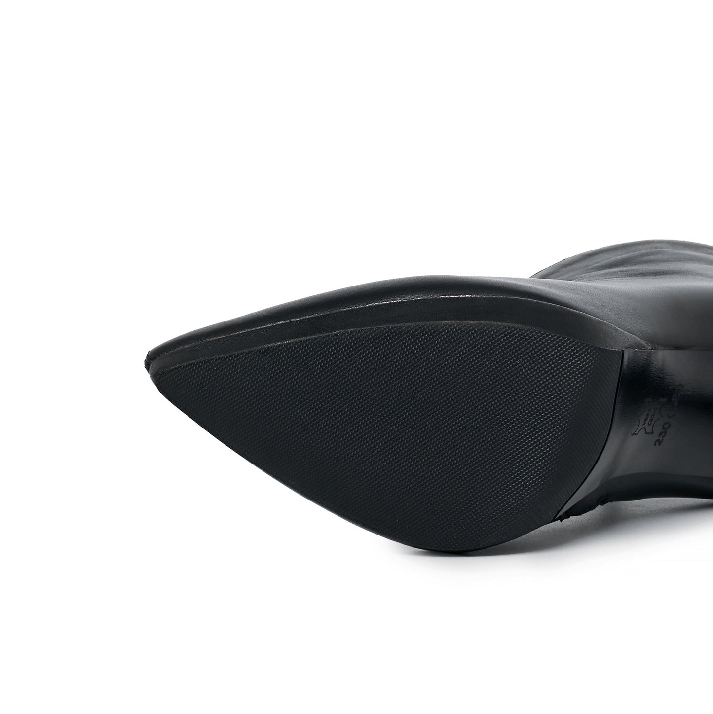 Nine Seven Women's Handmade Leather Stiletto high Heel Zip Up Clear Pointed Toe Platform V-Shaped Ankle Boots