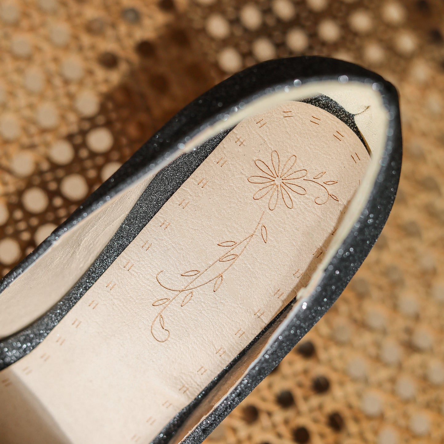 Nine Seven Women's Handmade Pointed Toe Glitter High Heel Weeding Pumps Shoes