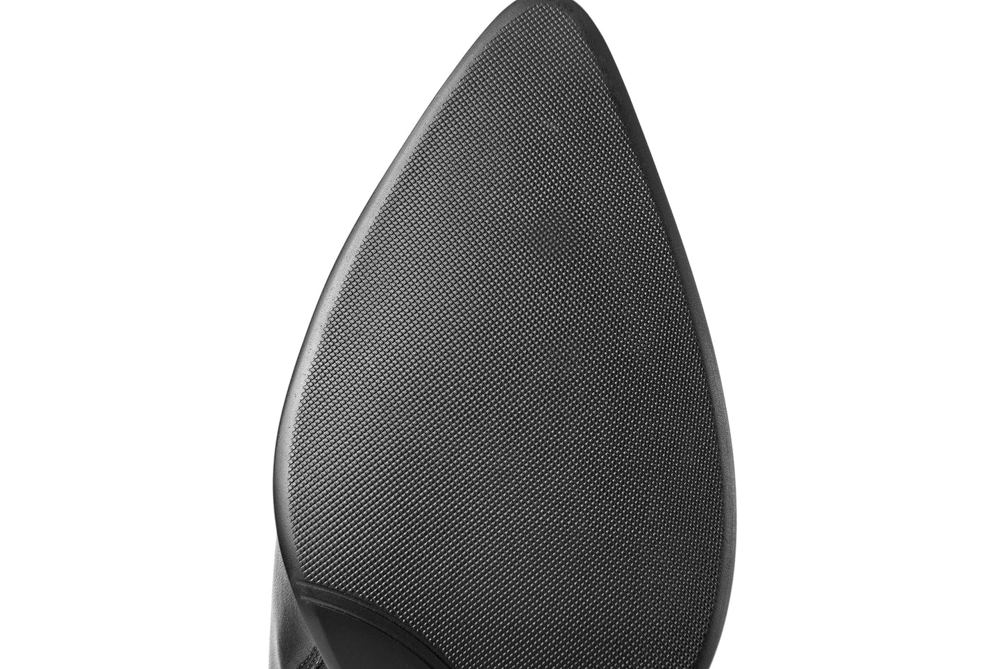 Nine Seven Women's Genuine Leather Handmade Side Zip Up Pointed Toe Mid Chunky Heel Modern Knee High Boots with Buttons Decor