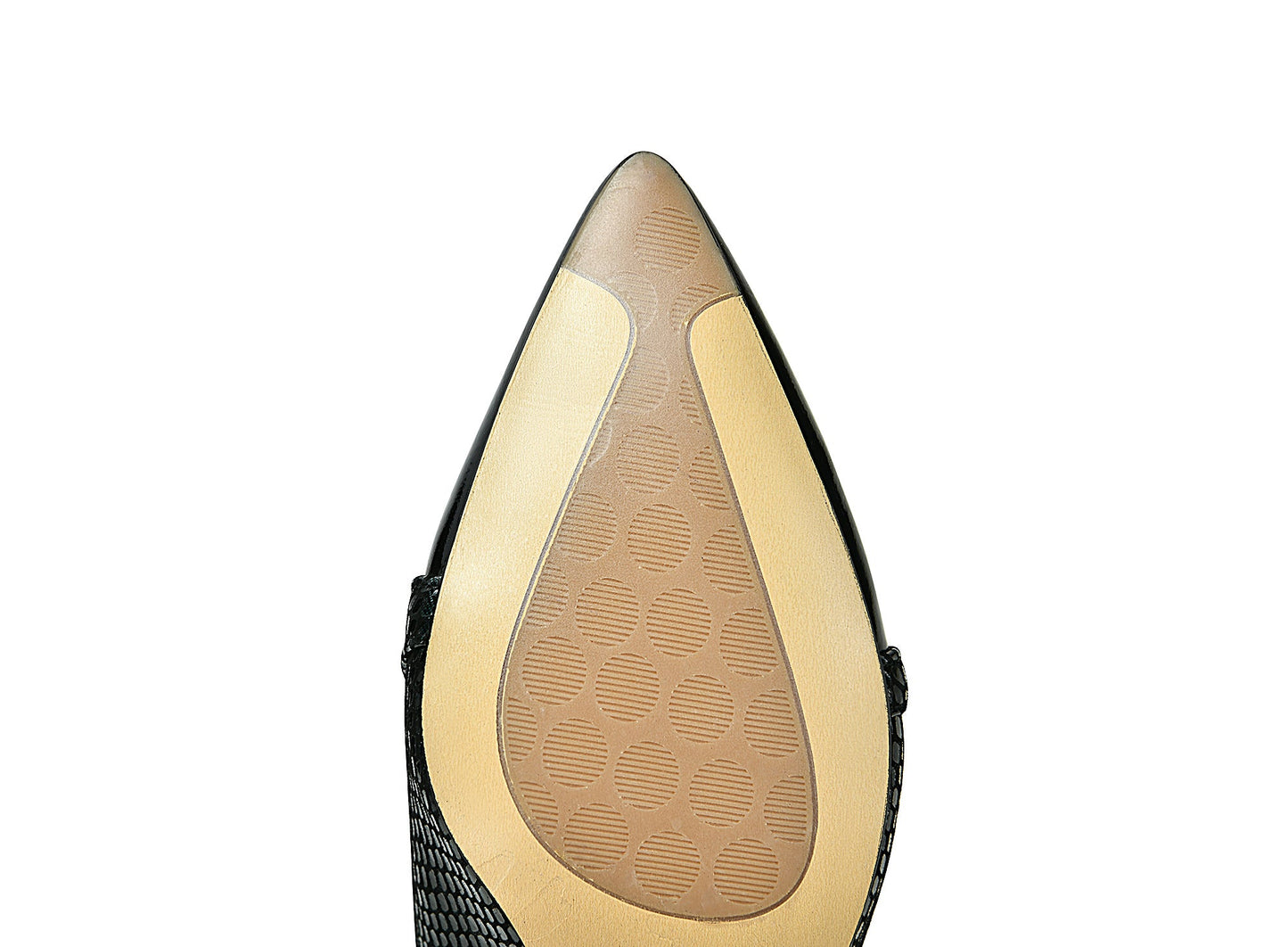 Nine Seven Handmade Women's Glossy Genuine Leather Snakeskin Slip On Pointed Toe Mid Spool Heel Pumps Shoes