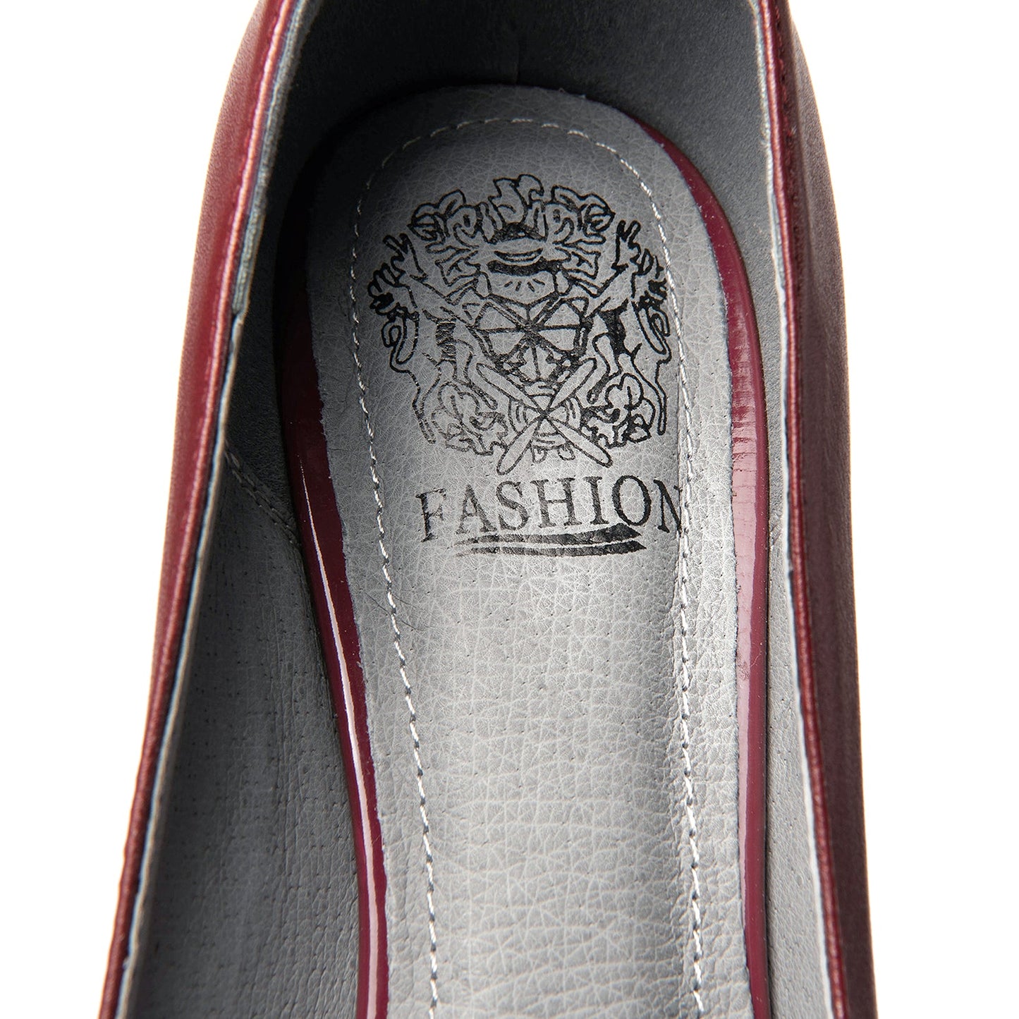 Nine Seven Women's Handmade Genuine Leather Spool Heel Pointed Toe Glitter Loafer Pumps