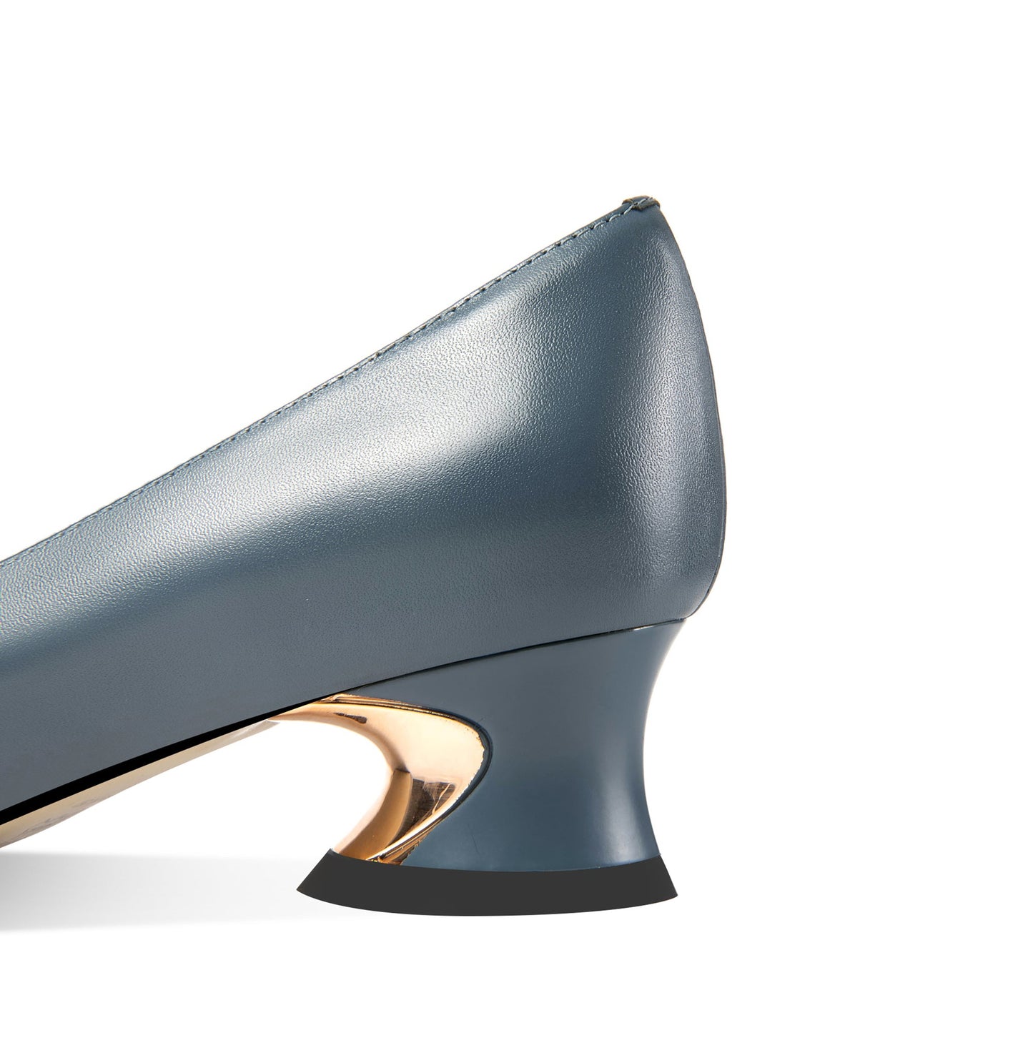 Nine Seven Women's Genuine Leather Pointed Toe Handmade Comfortable Low Heel Loafer Pumps