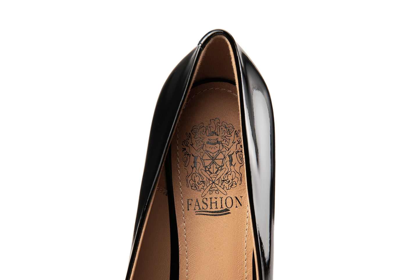 Nine Seven Women's Patent Leather Pointed Toe Handmade Buckle Mid Chunky Heel Stylish Pumps Shoes