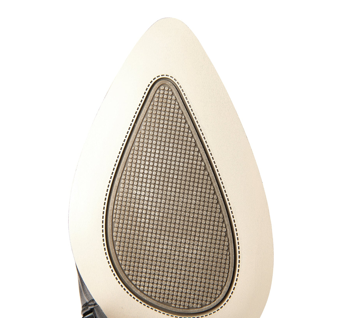 Nine Seven Handmade Women's Genuine Leather High Heel Side Zip Up Belt Decor Pointed Toe Black Knee-High Boots