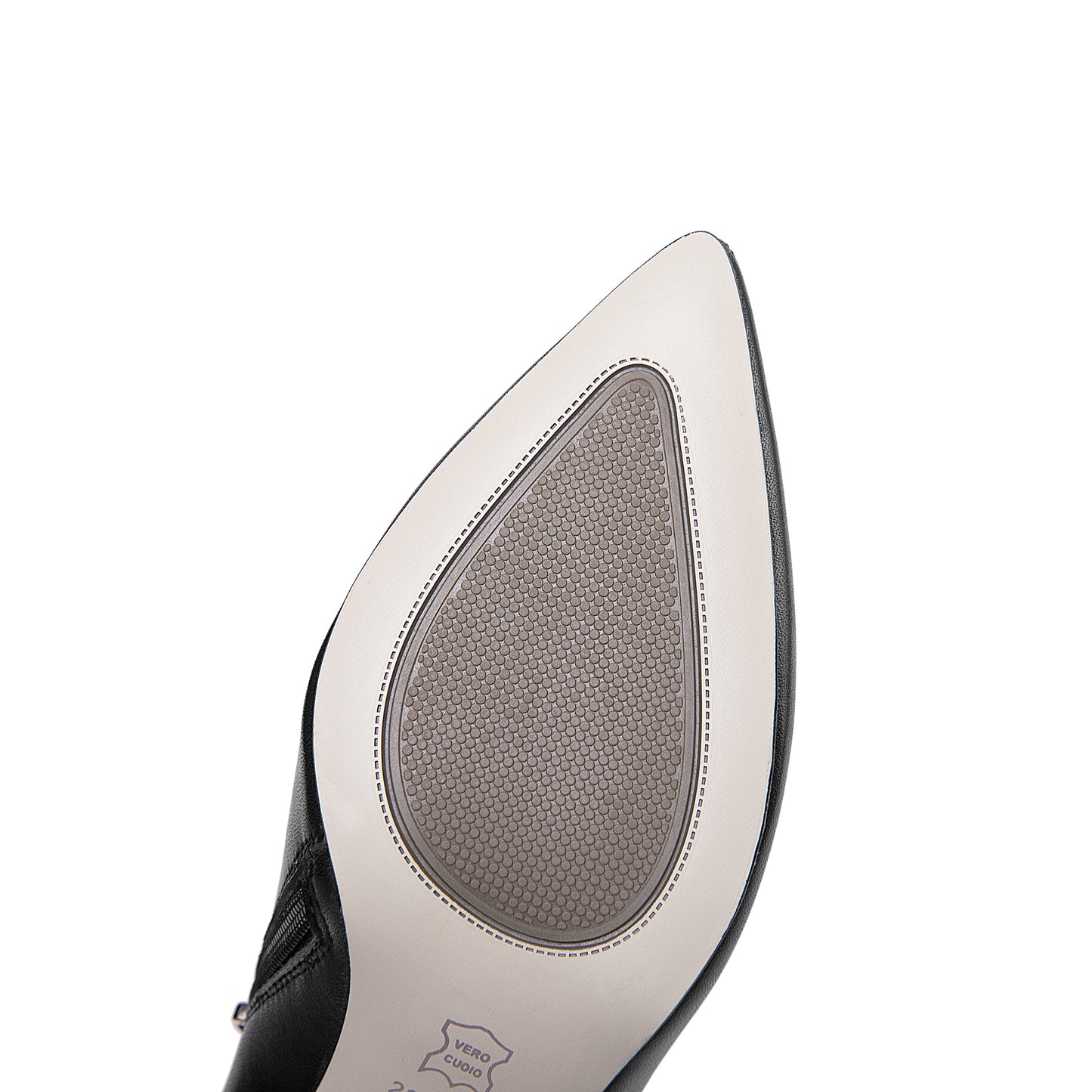 Nine Seven Women's Genuine Leather Handmade Pointed Toe High Stiletto Heel Side Zip Up Pump Shoes with Bow