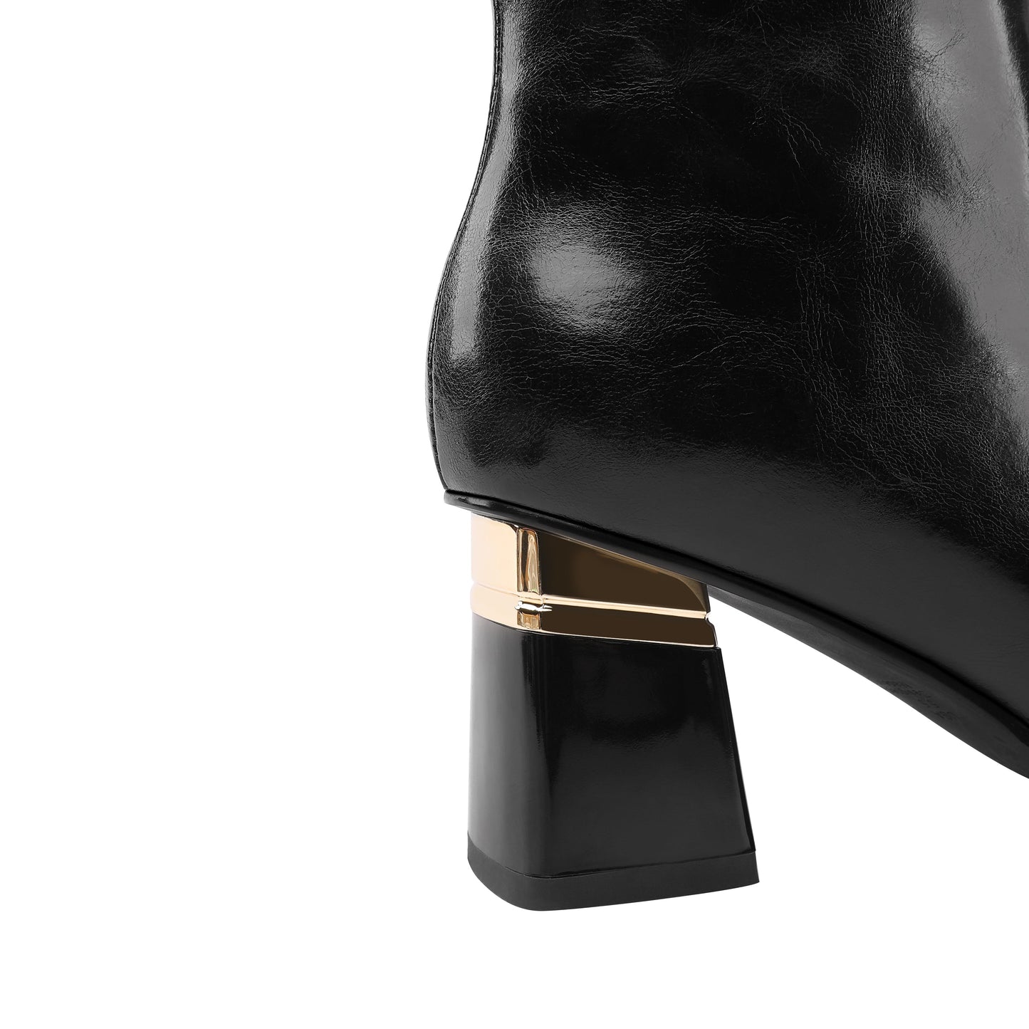 Nine Seven Women's Genuine Leather Handmade Pointed Toe Side Zip Up Comfortable Chunky Heel Knee High Dressy Boots