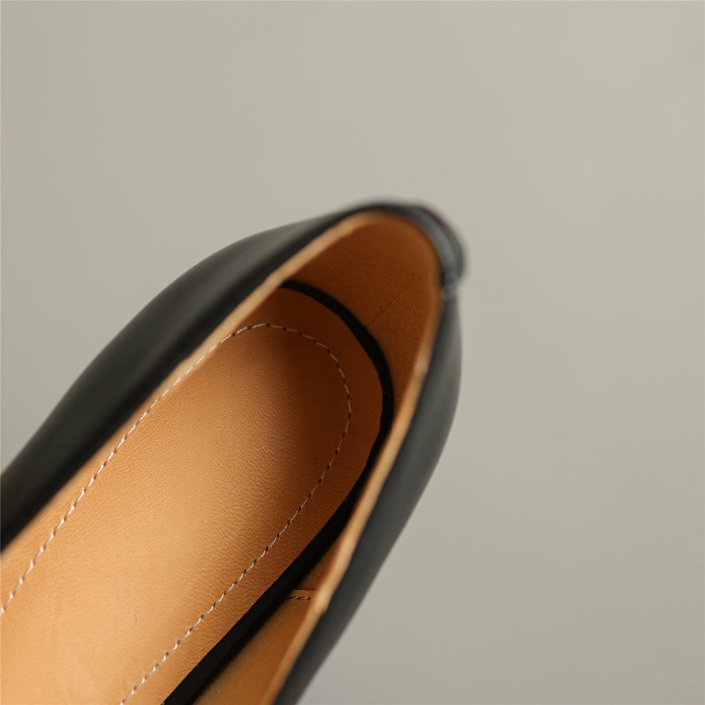 Nine Seven Women's Square Toe Handmade T-Strap Genuine Leather Low Chunky Heel Vintage Pumps Shoes