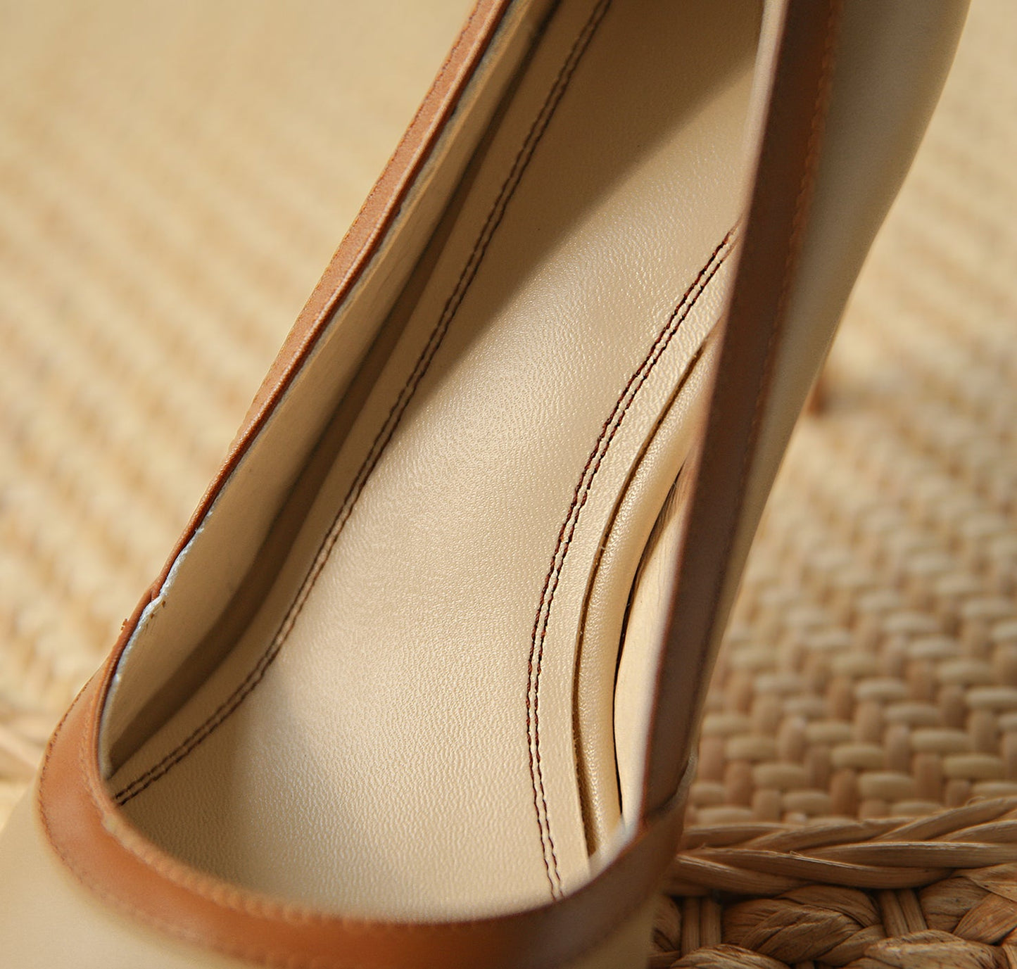 Nine Seven Handmade Women's Genuine Leather High Stiletto Heel Slip On Graceful Party Loafer Pumps