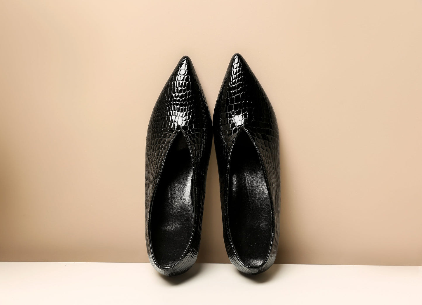 Nine Seven Handmade Women's Patent Leather Slip On Printed Snakeskin Casual Shoes