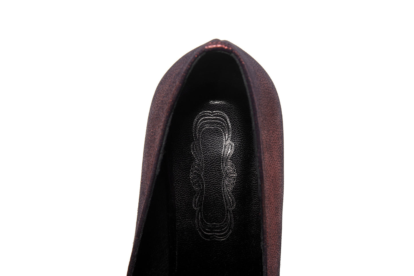 Nine Seven Women's Handmade Leather Glossy Pointed Toe Mid Heel Slip On Loafer Pumps with Cute Bowtie