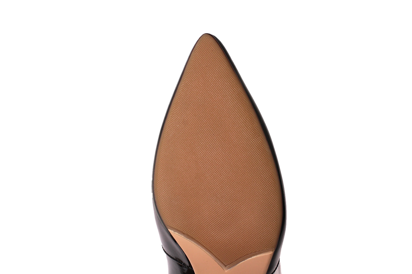 Nine Seven Women's Glossy Patent Leather Handmade Stiletto Mid Heel Pointed Toe Side Zipper Knee High Boots